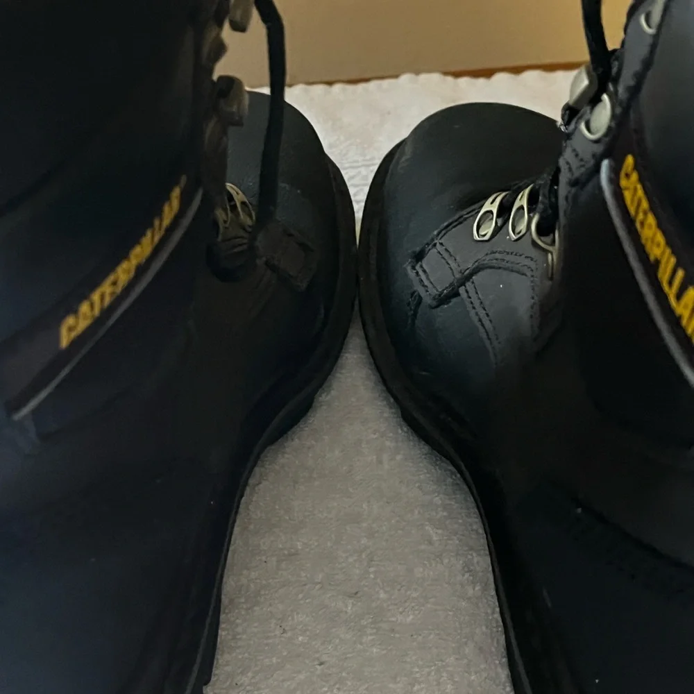 Caterpillar Black Waterproof Steel Toe Safety Shoes Sz 9.5
